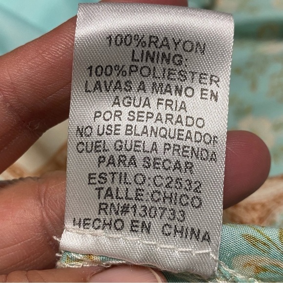 Umgee Floral Print Layered Mini Dress Size Small - Picture 8 of 17